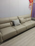 全友家居 家用客厅沙发四人位现代简约实木框架直排式一字科技布沙发 实拍图
