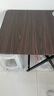 YOIK折叠餐桌家用简易便携吃饭桌子出租房屋桌胡桃长桌100*60*75cm 实拍图