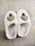 2025棉拖鞋女冬款蘑菇室内家居家用保暖毛绒拖鞋厚底棉鞋棉拖鞋女 蘑菇头棉拖-白 38-39 适合37-38 实拍图