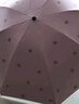 天堂 防紫外线晴雨伞三折 雨伞黑胶防晒太阳伞遮阳晴雨伞 山樱粉 实拍图