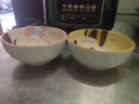 迪士尼(Disney)幸韵陶瓷饭碗正版高温瓷可微波加厚高颜值女生儿童 米奇+米妮【幸韵饭碗两个装】 实拍图