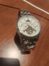 冠琴（GUANQIN）手表男机械表全自动镂空飞轮瑞士品质防水夜光皮带男士双日历手表 名匠-本色白面 实拍图