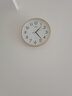 康巴丝（Compas）挂钟客厅 12英寸简约静音客厅石英钟表挂墙时钟 C2866 金色30.5cm 实拍图