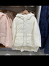优衣库童装男童女童高性能复合连帽外套/保暖厚衣服473309 01 乳白色 130 实拍图