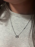 CATIFF999足银项链女三秒心动锁骨链925纯银送闺蜜女朋友圣诞节生日礼物 S999材质「三秒心动项链」 实拍图