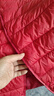 轻薄棉服女保暖内胆短款大码显瘦外套秋冬圆领外套女装 酒红色 5XL 建议140-165斤 实拍图