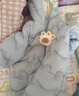 巴拉巴拉童装婴儿连体衣轻薄羽绒服宝宝衣服2025冬装抱衣爬服男童女童萌趣 蓝色小熊-白鸭绒 100 cm-充绒量53g 实拍图