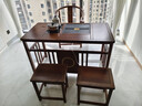 诗易阳台小户型茶桌椅组合新中式实木功夫茶几套装一体家用喝泡茶台 1.2米茶桌+围椅+2方凳 实拍图