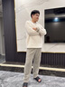 猫人男士睡衣男秋冬抑菌蓬松珊瑚绒款圆领刺绣长袖厚款家居服可外穿 实拍图