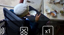 怡辉（YIHUI）轮椅老人带坐便器轻便折叠可躺大小便充气轮胎瘫痪骨折专用出行 实拍图