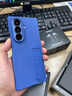 三星 Samsung Galaxy Z Fold7/W26心系天下通用 原装硅胶保护壳 多功能保护套 蓝色 实拍图