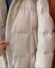 坦博尔羽绒服女士长款鹅绒时尚泡芙冬季高领连帽外套530858D 知春米170 实拍图