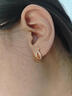 戚小米小鱼耳钉女生耳扣2025年新款小众设计高级感时尚耳环耳饰女士耳圈 耳扣玫瑰金色 实拍图