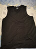 富梅瑞  冰丝无痕背心男夏季紧身弹力运动速干无袖宽肩打底汗衫男薄款 V领黑色冰丝背心 XL 实拍图