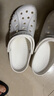 卡骆驰（CROCS）洞洞鞋贝雅男鞋女鞋轻便耐磨一脚蹬拖鞋休闲鞋|10126 白-100 45 (290mm) 实拍图
