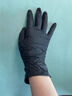 稳健一次性食品用丁腈手套 大号(L)黑色厨房专用橡胶防水洗碗100只/盒 实拍图