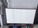 九鼎创展实木鞋柜门口入户客厅进门玄关柜现代简约新中式收纳储物柜 【升级款全实木板】长138.5cm 包上楼包安装 实拍图
