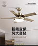 钻石牌（DIAMOND）风扇灯吊扇灯led客厅带灯吊扇北欧现代简约变频电风扇三色变光WY 52寸五叶【节能变频】6档遥控 实拍图