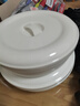 拜杰陶瓷蒸饭碗蒸菜碗蒸蛋碗带盖家用鸡蛋羹隔水蒸纯白蒸碗炖盅7寸 实拍图