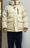 京东京造【进口极寒95鹅绒服】羽绒服男外套女冬季新款中长款 燕麦卡 2XL 实拍图
