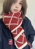 CHANEELR & KARITH围巾冬季女2025新款围脖加厚保暖披肩送女生老婆轻奢生日新年礼物 轻奢时尚百搭ck风【黑配卡其】 实拍图