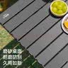 原始人户外折叠桌椅套装露营桌椅野餐椅子便携式野营装备蛋卷桌 小号磨砂黑-加厚款【1-2人适用】 实拍图