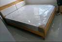 起凤广东佛山家具床实木床橡胶木现代北欧双人床主卧原木床简约风木床 单床（原木色软包款） 1800mm*2000mm  框架结构 实拍图