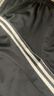 阿迪达斯 （adidas）长裤男女秋季宽松透气直筒裤跑步运动防风休闲裤 黑白 XL 实拍图