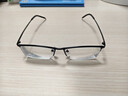 普莱斯纯钛近视眼镜半框架商务眼睛防蓝光防辐射可配有度数变色片990070 镜框+1.665万新防蓝光镜片 实拍图
