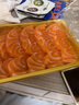 优到挪威冰鲜三文鱼刺身(大西洋鲑) 中段盒装生鱼片生鲜鱼类 年夜饭 切片 470g （中段400g+甜虾30尾/板 实拍图