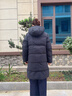 安踏面包羽绒丨中长款连帽羽绒服女士2025冬季防泼水鸭绒保暖外套 实拍图