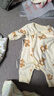 贝瑞加（Babyprints）新生儿连体衣2件装婴儿纯棉衣服四季护肚爬服初生宝宝内衣 黄熊52 实拍图