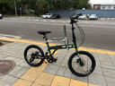 Jeep 吉普(JEEP)山地自行车男女公路车学生折叠减震城市车变速-飞虎 飞虎-20寸-辐条轮-军绿色 7速二代升级版（禧玛诺变速） 实拍图