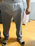 京东京造速干舒弹男士裤子跑步长裤健身运动裤梭织直筒卫裤 浅灰L 实拍图