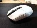 罗技（G）G304 LIGHTSPEED无线鼠标 游戏鼠标 轻质便携 绝地求生FPS鼠标英雄联盟LOL吃鸡 生日礼物 白色 实拍图