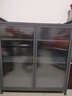 美亿莱家用厨房置物架多功能收纳柜对开餐边柜橱柜防尘落地陈列柜展示柜 灰色五层对开门长80宽35高141cm 实拍图