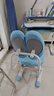 益威（EIEV）儿童学习椅可升降学生椅子儿童写字椅儿童小学生座椅电脑椅可调节 升降脚踏+9cm追背+手摇标准款-蓝 实拍图