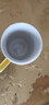 无泥（WUNI） ins北欧莫兰迪马克杯子带盖勺简约哑光撞色陶瓷创意奶茶家用水杯 黄-月牙杯 单杯 实拍图
