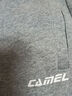 骆驼（CAMEL）直筒运动裤女子休闲针织卫裤长裤 CB2225L0783 深花灰 M 实拍图