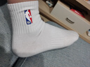 NBA袜子男士秋冬休闲运动袜吸汗无骨精梳棉袜刺绣训练跑步篮球袜3双 实拍图