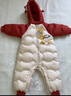 巴拉巴拉童装婴儿连体羽绒服连体衣宝宝衣服2025冬装哈衣爬服萌趣男童女童 戴帽子的小精灵-白鸭绒 90 cm-充绒量94g 实拍图