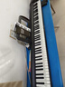 特伦斯电子琴88键折叠琴成人儿童初学电钢键盘教学乐器V10家用便携钢琴 典雅黑 实拍图
