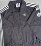 adidas情侣款复古风梭织立领夹克外套男女秋季阿迪达斯官方三叶草 深灰 L 实拍图