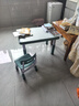希伯熊 儿童桌子幼儿园套装塑料小桌椅宝宝学习吃饭孩子书桌游戏升降 80*60墨蓝升降带加固一桌一椅 实拍图