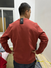 乔丹加绒卫衣男外套秋冬季保暖长袖圆领套头衫针织上衣运动服 红杉色 加绒-326B L 实拍图