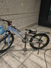 凤凰山地自行车男女变速山地车碟刹青少年儿童自行车学生单车 星际 蓝灰【单速+三刀轮】 22寸【适合130-170cm】 实拍图