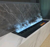 烨斯特3d智能雾化壁炉嵌入式电子壁炉欧式装饰电视柜背景仿真火焰加湿器 雾凇烁晶全不锈钢AI声控800mm 实拍图