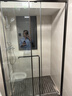 东鹏淋浴房浴室隔断淋浴隔断一字卫生间干湿分离玻璃推拉门可下沉式 1.2-1.29m/高2m 双阻尼缓冲 极窄不锈钢 304不锈钢边框【枪灰/雅黑可选】 实拍图