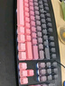 惠普（HP）机械键盘 办公电竞游戏专用有线 台式机笔记本电脑 侧刻渐变幻境紫茶轴 104键 实拍图
