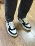 爱步（ECCO）厚底板鞋 百搭牛皮休闲鞋 街头720女鞋209713 黑色/白色38 实拍图